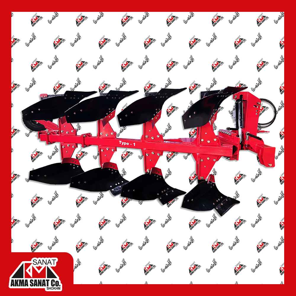 گاوآهن دوطرفه چهار خیش قوطی سوپر (جلو متحرک) 12-14-16 اینچ TYPE-1